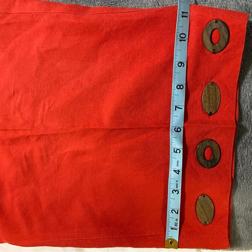 Kasper orange linen